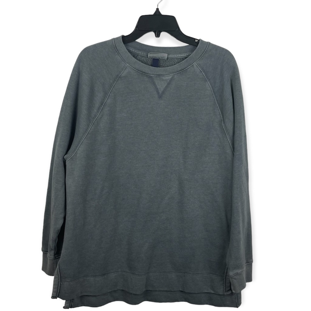 Universal Thread Gray Sweatshirt Crew Neck Long Sleeve Lined Oversized Fit L